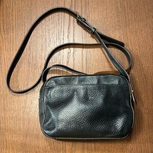 Vintage Fossil Black Leather Purse
